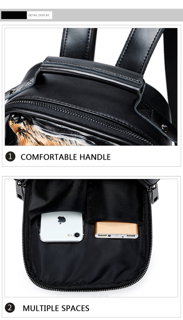 Fajny plecak DIOMO 3D sowa dla kobiet - wysoka jakość, kolor czarny - Wianko - 16
