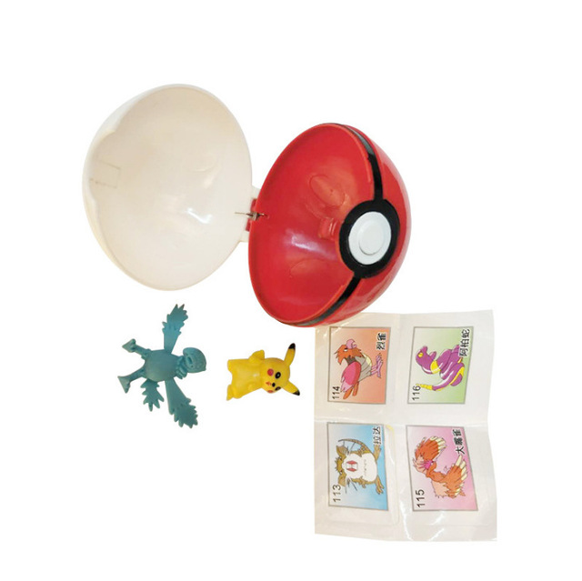 Zestaw 8 Pokeballi z Pokemonami - prezent dla dzieci, kolekcjonerskie figurki akcji Pikachu - 8 sztuk - Wianko - 7
