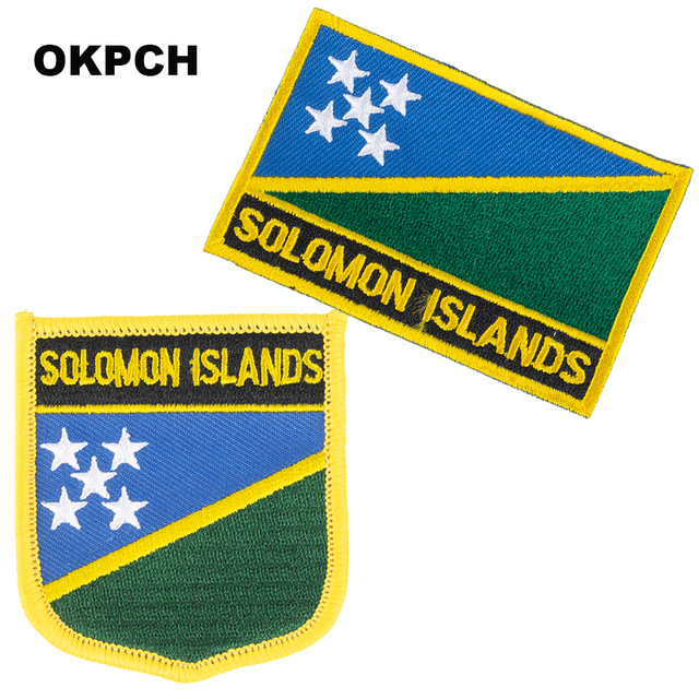Naszywki haftowane z flagą Wysp Salomona - dekoracje DIY - Wianko - 17