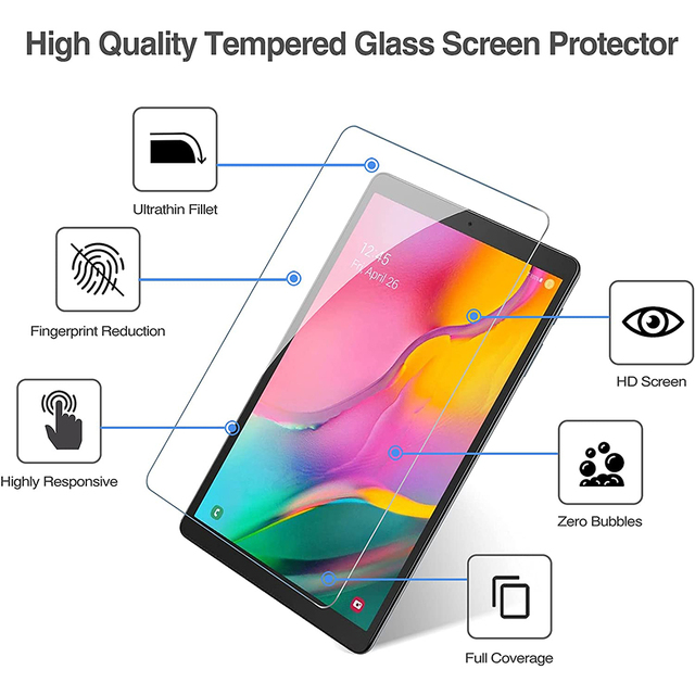 Szkło hartowane do Samsung Galaxy Tab A 10.1 2019 SM-T510 SM-T515 - pełna ochrona ekranu - Wianko - 4