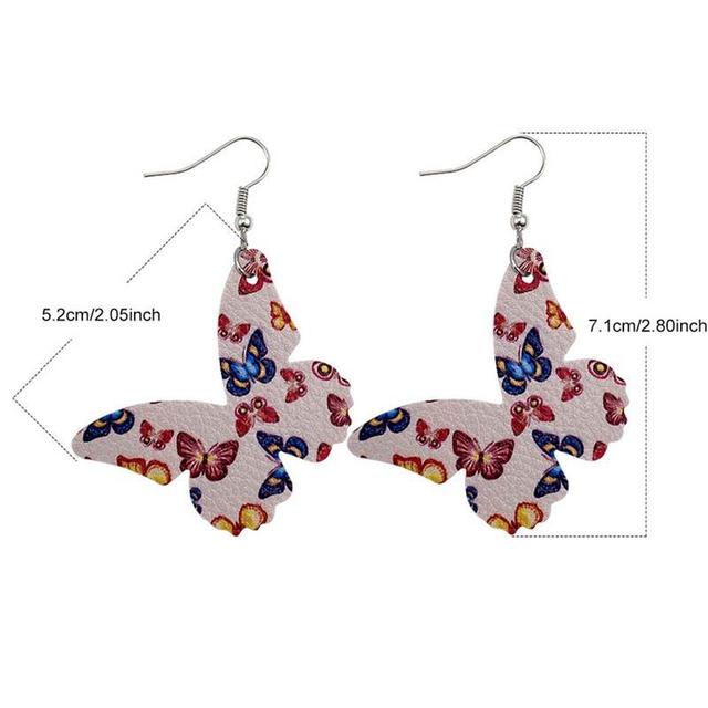 Kolczyki wiszące Coxeer 1 para - kreatywne wisiorki w kształcie motyla, biżuteria na imprezę - Wianko - 2