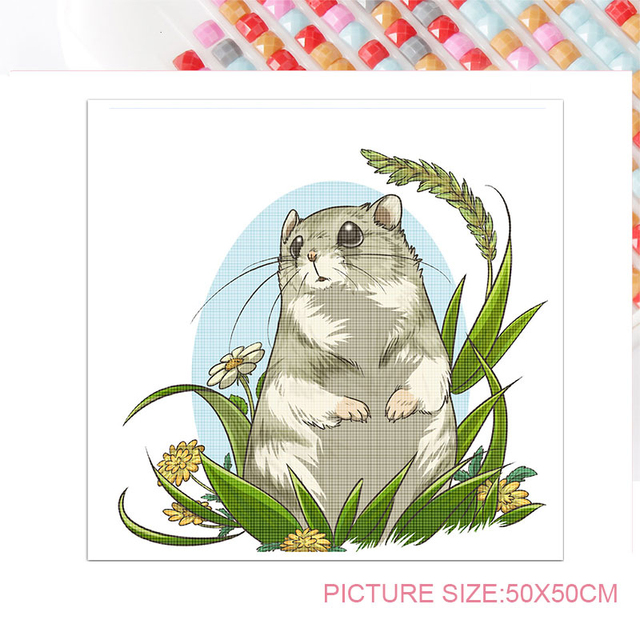 Zestaw do szycia mozaiki: Diamentowe malowanie 5D zwierzaki Cartoon DIY dla dzieci - Wianko - 6