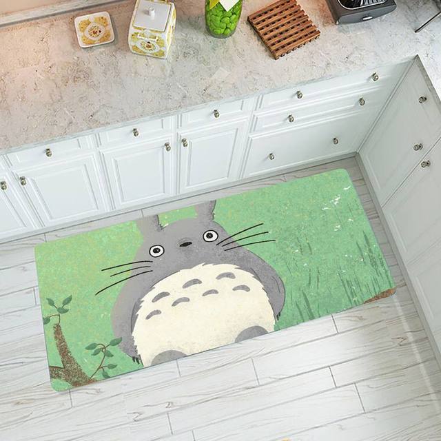 Mata kuchenna i dywan Totoro do sypialni, salonu, przedpokoju i łazienki - antypoślizgowe dekoracje wejściowe - Wianko - 15
