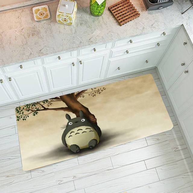 Mata kuchenna i dywan Totoro do sypialni, salonu, przedpokoju i łazienki - antypoślizgowe dekoracje wejściowe - Wianko - 22