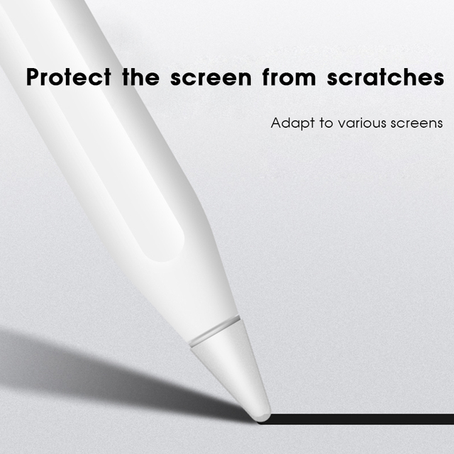 8 sztuk wymiennych silikonowych końcówek do Apple ołówka ekran dotykowy - długopis stylus - stalówka ochronna - skórzana obudowa - Apple ołówek 1 2 - Wianko - 6