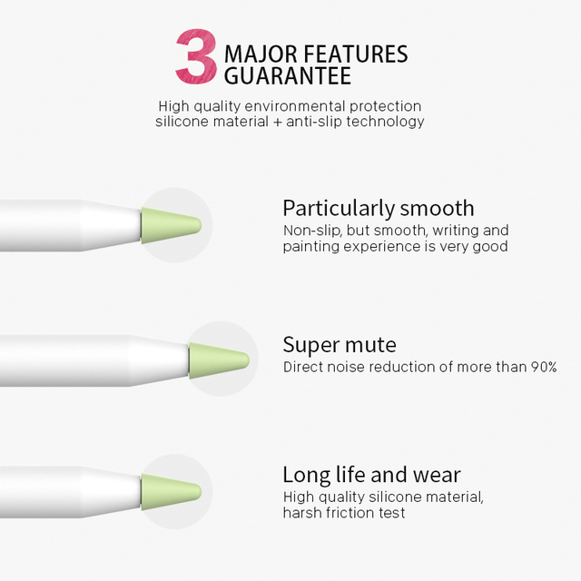 8 sztuk wymiennych silikonowych końcówek do Apple ołówka ekran dotykowy - długopis stylus - stalówka ochronna - skórzana obudowa - Apple ołówek 1 2 - Wianko - 11