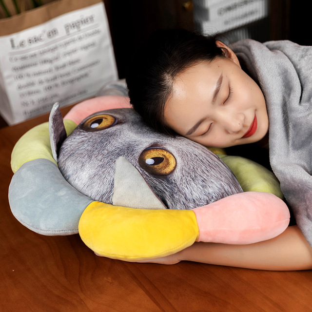 Pluszowa poduszka z kocim wzorem - Cartoon słonecznik Husky Akita - zabawka kreatywna dla chłopców - Wianko - 8