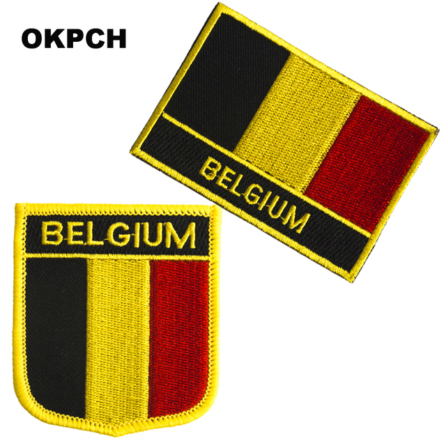 Belgijska flaga - 2 szt. łatki do ubrań DIY dekoracje PT0034-2 - Wianko - 17