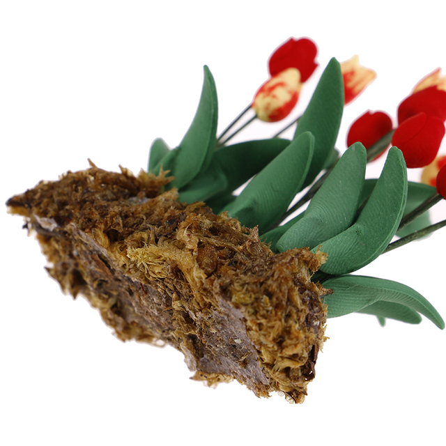 Nowoczesny domek dla lalek - miniaturowy kwiat tulipanowy w żywicy, skala 1/12, idealny do dekoracji ogrodu lalki - Wianko - 3