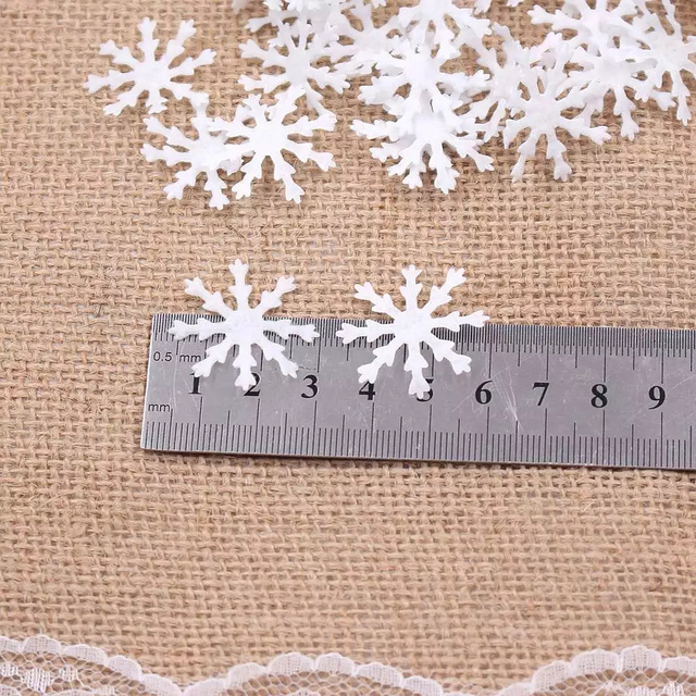 100 sztuk boże narodzenie sztuczny płatek śniegu dekoracja DIY Home Decor zima nowy rok okienna ślub - Wianko - 4
