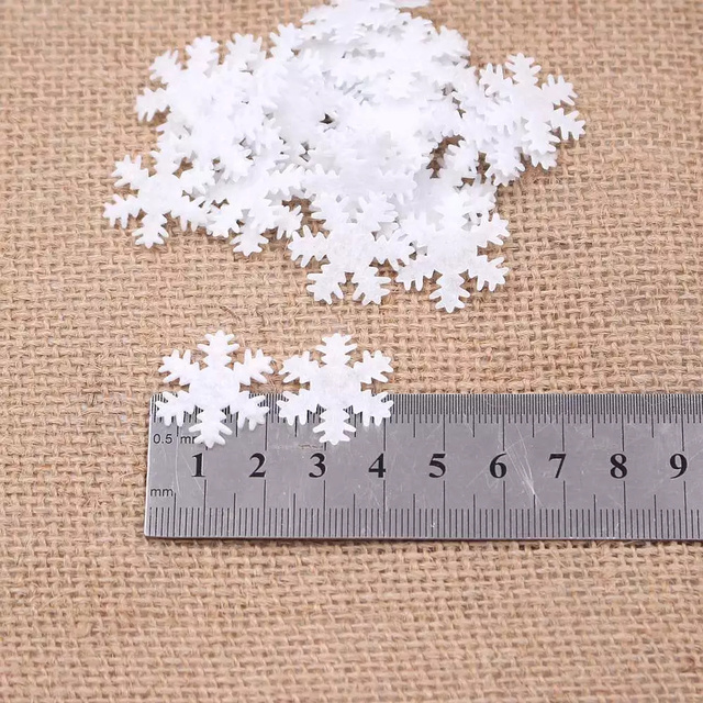 100 sztuk boże narodzenie sztuczny płatek śniegu dekoracja DIY Home Decor zima nowy rok okienna ślub - Wianko - 3
