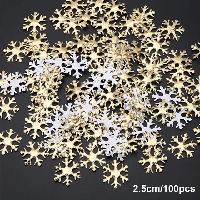 100 sztuk boże narodzenie sztuczny płatek śniegu dekoracja DIY Home Decor zima nowy rok okienna ślub - Wianko - 8