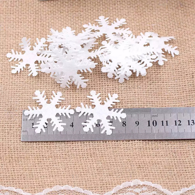 100 sztuk boże narodzenie sztuczny płatek śniegu dekoracja DIY Home Decor zima nowy rok okienna ślub - Wianko - 5