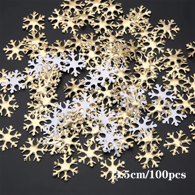 100 sztuk boże narodzenie sztuczny płatek śniegu dekoracja DIY Home Decor zima nowy rok okienna ślub - Wianko - 13
