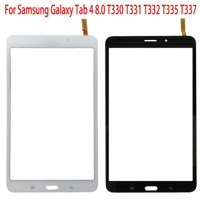 Ekrany dotykowe digitizer z wymiennym panelem do tabletów Samsung Galaxy Tab 4 T330 T331 T332 T335 T337, 10 sztuk 8.0 - Wianko - 1