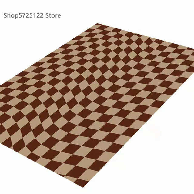 Fioletowo-biały Retro marokański dywan w kratkę do salonu i sypialni - miękki i puszysty, duży dywan Nordic Plaid - Wianko - 6