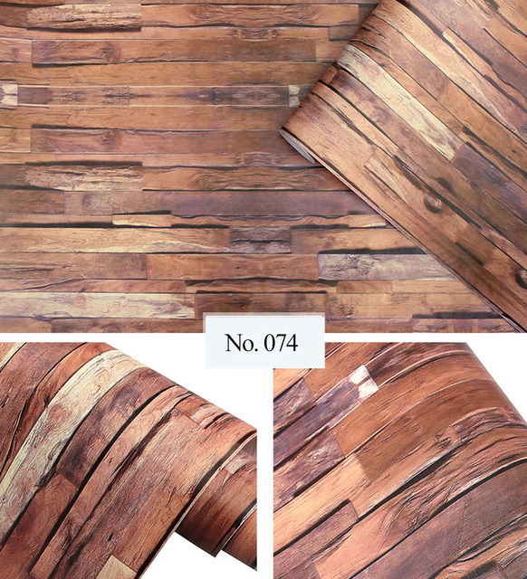 Dekoracyjna Naklejka Ścienno-podłogowa PVC Retro 45x600cm w Drewniane Ziarno - Wodoodporna, Samoprzylepna Tapeta Do Dekoracji wnętrza - Wianko - 11