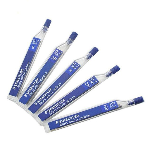 1 ołówek automatyczny STAEDTLER 250, 0.7mm, H/HB/B/2B, 12 tuby, profesjonalna klasa, rysunek, malarstwo - Wianko - 18