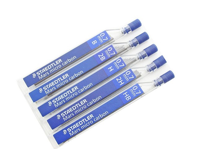 1 ołówek automatyczny STAEDTLER 250, 0.7mm, H/HB/B/2B, 12 tuby, profesjonalna klasa, rysunek, malarstwo - Wianko - 19