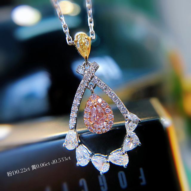Srebrny naszyjnik z różowym kryształem, wykonany z oryginalnego srebra 925, elegancki i modny. Łańcuszek do swetra o trendowych elementach. Naszyjnik o wyjątkowym wyglądzie i subtelnej elegancji - Wianko - 9