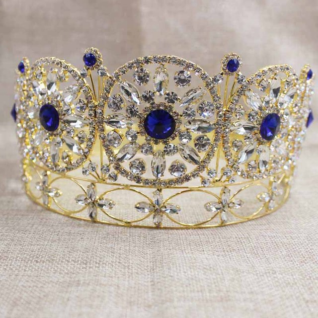 Luksusowa koronkowa tiara Miss World z kolorowymi kamieniami ozdobnymi - Wianko - 11