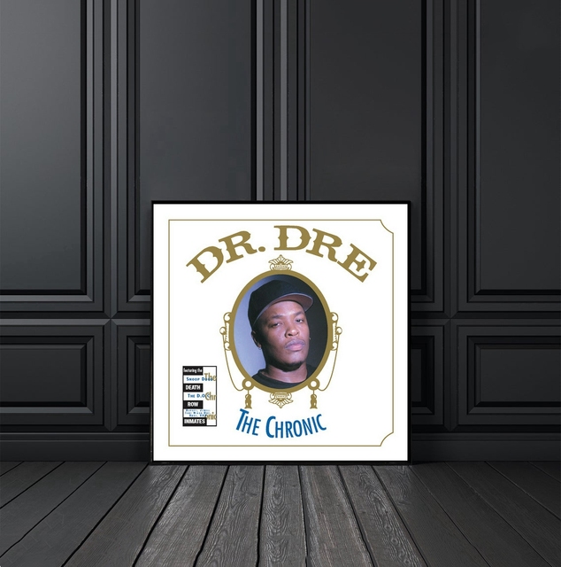 Plakat na płótnie z okładką albumu Dr. Dre Chroniczna - dekoracja ścienna malarstwo rap hip hop gwiazda muzyki - Wianko - 11
