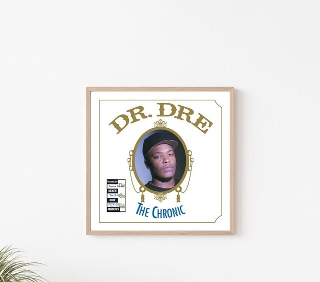 Plakat na płótnie z okładką albumu Dr. Dre Chroniczna - dekoracja ścienna malarstwo rap hip hop gwiazda muzyki - Wianko - 7