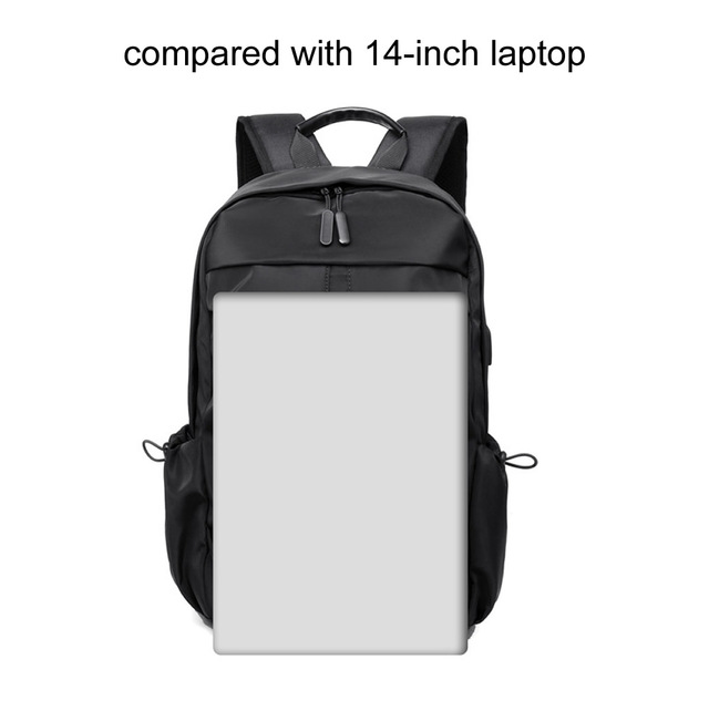 Super lekki plecak podróżny mężczyźni biznes na laptopa USB wodoodporny Oxford - Wianko - 4