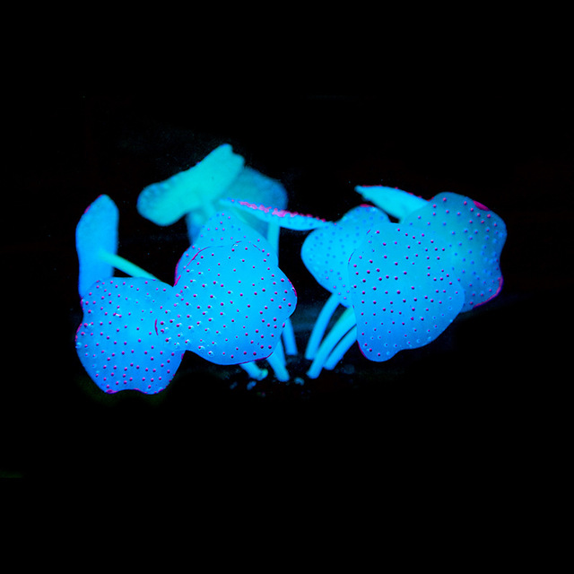 Silikonowa świecąca ryba do akwarium - ozdoba zbiornika z grzybami i koralami - Wianko - 2