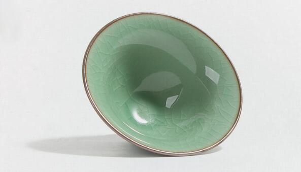 Zestaw 4 eleganckich kubków herbaty w stylu chińskim - seledonowy ceramiczny kapelusz pojedynczy kubek duża filiżanka mistrz kubek herbaty miska - Wianko - 7