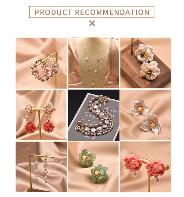 Zestaw biżuterii damskiej z oryginalną, naturalną perłą słodkowodną – bransoletka, pierścień, wielowarstwowa (XS0008) - Wianko - 3