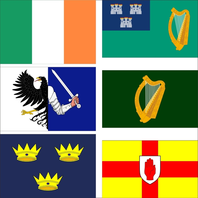 Flaga stanu Irlandia Dublin 90x150cm 120g 100D podwójne szyte Banner chorąży - Wianko - 5