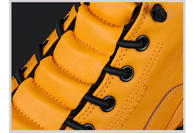 Nowe męskie buty mokasyny z PU skóry - komfortowe, oddychające, trendy, wysokie trampki - Wianko - 4