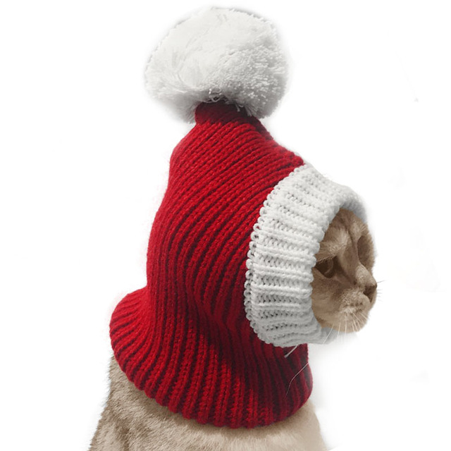 Zimowa czapka świąteczna dla psa - ciepła, mała, dla małych i średnich psów - Wianko - 6