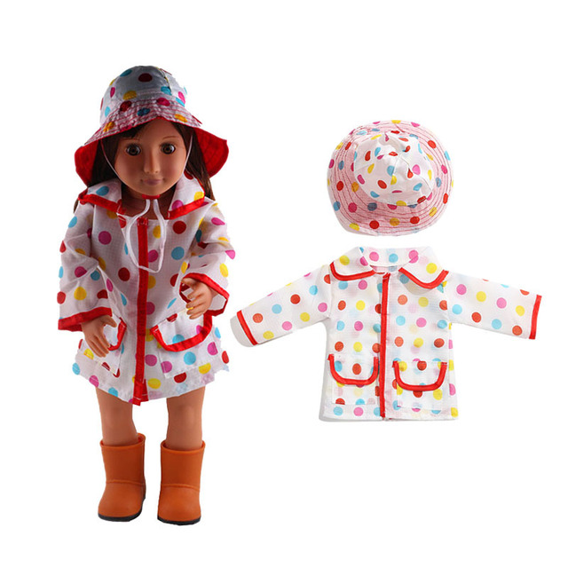 Nowy płaszcz przeciwdeszczowy dla lalki Reborn BJD - 2021 model, 43cm amerykańska dziewczyna, ubrania dla noworodka - Wianko - 1