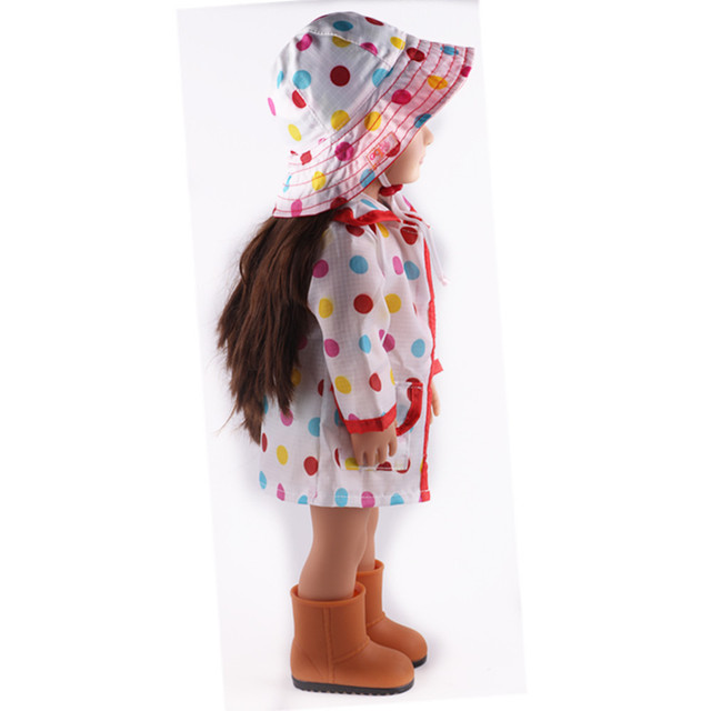 Nowy płaszcz przeciwdeszczowy dla lalki Reborn BJD - 2021 model, 43cm amerykańska dziewczyna, ubrania dla noworodka - Wianko - 5
