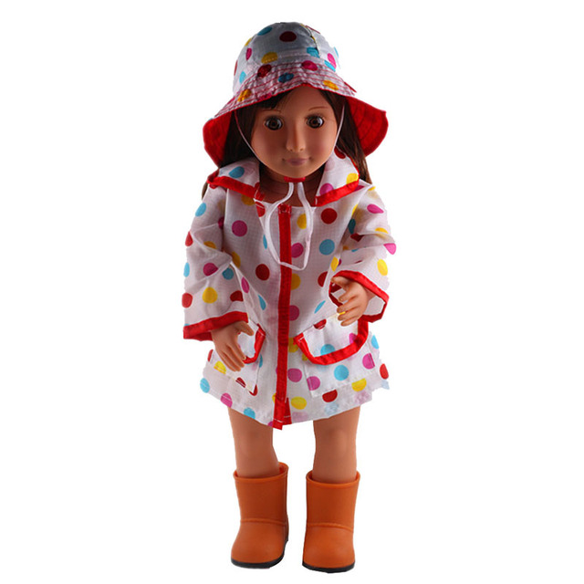 Nowy płaszcz przeciwdeszczowy dla lalki Reborn BJD - 2021 model, 43cm amerykańska dziewczyna, ubrania dla noworodka - Wianko - 3