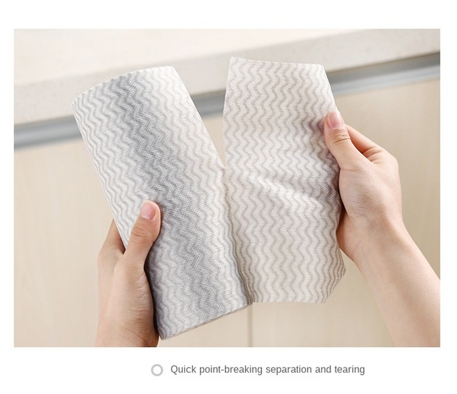 50 sztuk/rolka ręcznik kuchenny leniwe jednorazowe bambusowe gąbki do czyszczenia naczyń - Wianko - 8