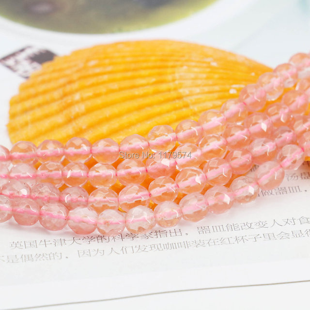 Rzemiosło biżuteryjne: 6mm różowy arbuz turmalin okrągłe luźne koraliki Jasper Jade Gems kamień szlifowane, 15 cali dla kobiet - Wianko - 5