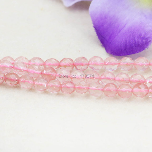 Rzemiosło biżuteryjne: 6mm różowy arbuz turmalin okrągłe luźne koraliki Jasper Jade Gems kamień szlifowane, 15 cali dla kobiet - Wianko - 1