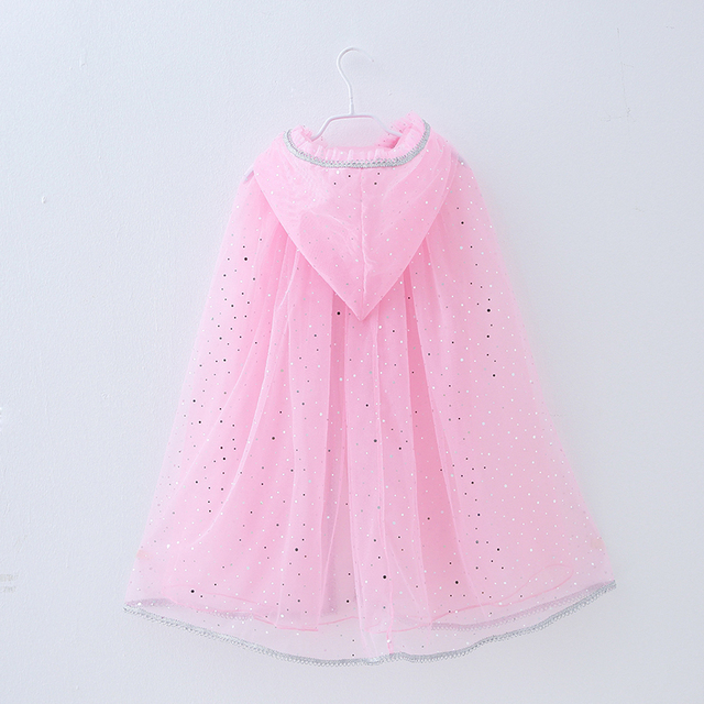 Tiulowa płaszczykowa przebranka księżniczki dla dziecka w kolorach tęczy z cekinami - Wianko - 21