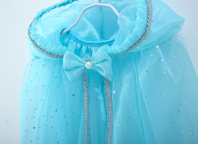 Tiulowa płaszczykowa przebranka księżniczki dla dziecka w kolorach tęczy z cekinami - Wianko - 26
