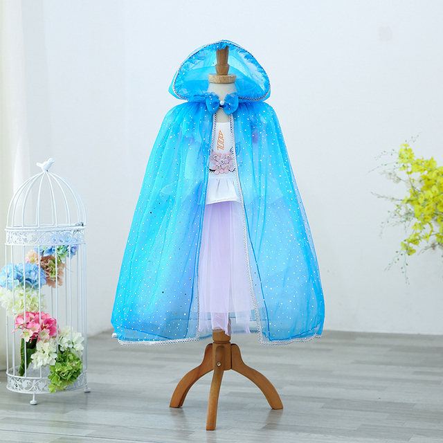 Tiulowa płaszczykowa przebranka księżniczki dla dziecka w kolorach tęczy z cekinami - Wianko - 14