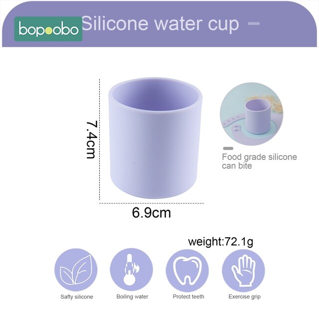 Niemowlęcy kubek silikonowy do nauki picia, bez BPA, kolorowy, przenośny, wysokiej jakości - Wianko - 2