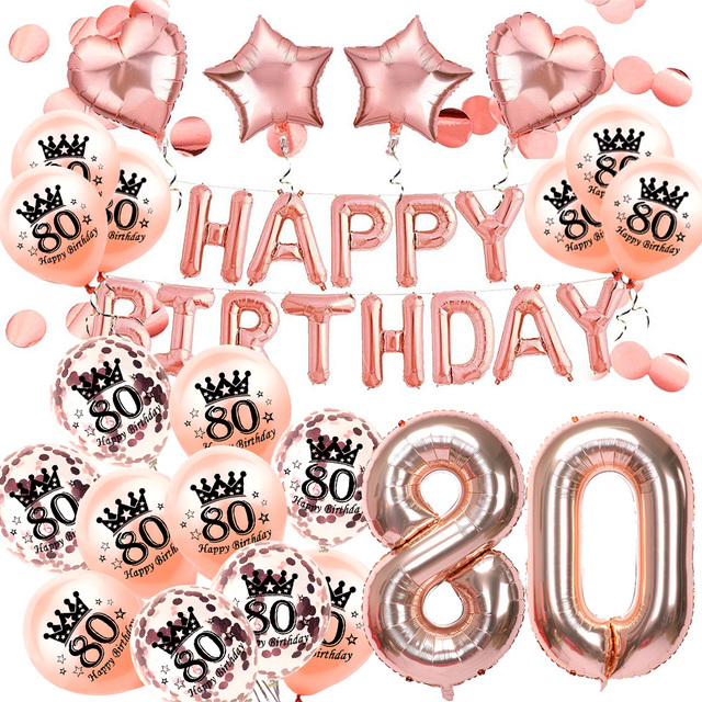 Amawill dekoracje urodzinowe: wszystkiego najlepszego z okazji 18, 20, 21, 30, 40, 50, 60, 70, 80, 90 lat. Balon lateksowy z cyframi analogowymi - słodkie 16 stron - Wianko - 10