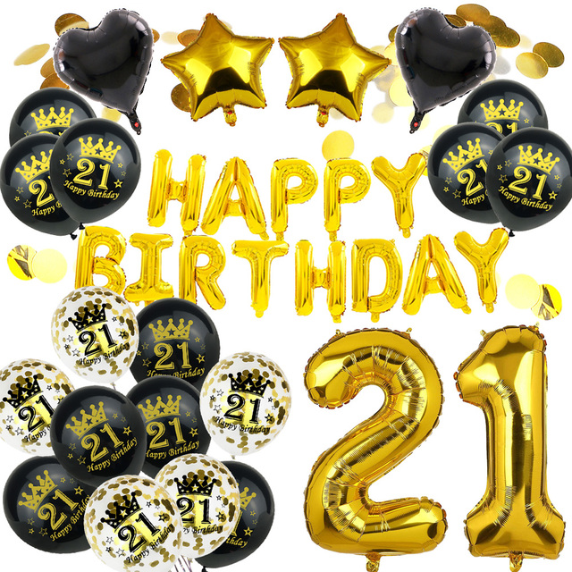 Amawill dekoracje urodzinowe: wszystkiego najlepszego z okazji 18, 20, 21, 30, 40, 50, 60, 70, 80, 90 lat. Balon lateksowy z cyframi analogowymi - słodkie 16 stron - Wianko - 4