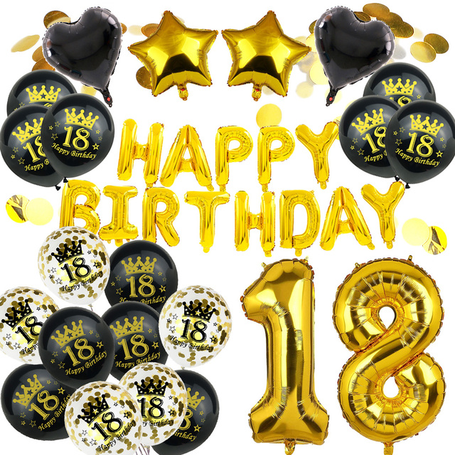 Amawill dekoracje urodzinowe: wszystkiego najlepszego z okazji 18, 20, 21, 30, 40, 50, 60, 70, 80, 90 lat. Balon lateksowy z cyframi analogowymi - słodkie 16 stron - Wianko - 2