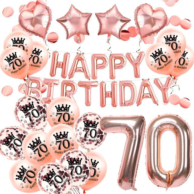 Amawill dekoracje urodzinowe: wszystkiego najlepszego z okazji 18, 20, 21, 30, 40, 50, 60, 70, 80, 90 lat. Balon lateksowy z cyframi analogowymi - słodkie 16 stron - Wianko - 9