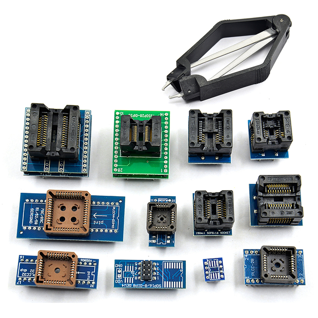 Programator USB Upmely V11.11 TL866II Plus Minipro do pamięci NAND Flash AVR PIC Bios z 8 adapterami i 13 sztukami uniwersalnych gniazd - Wianko - 5