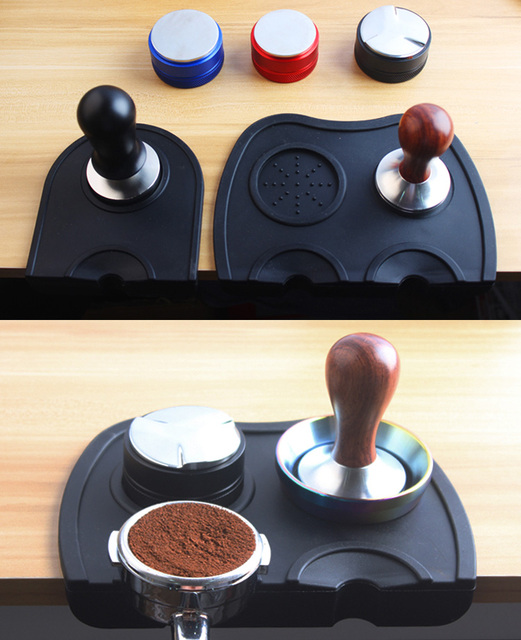 Podkładka antypoślizgowa do ubijania kawy 58mm - espresso, guma silikonowa - Wianko - 7